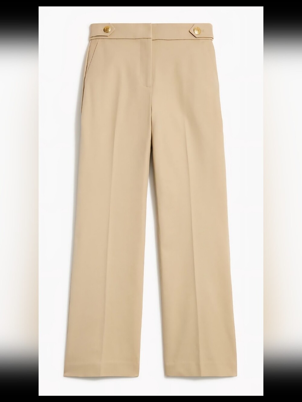 J. Crew Sailor Wide Leg Pants in Light Beige